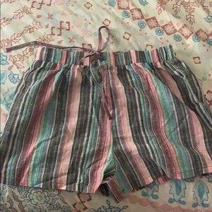 SHEIN women’s beach striped shorts